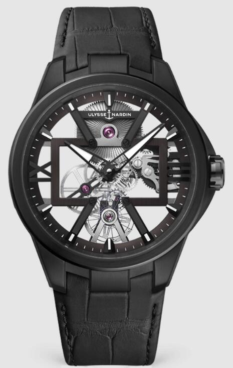 Review Best Ulysse Nardin Blast Skeleton X 42mm 3713-260/BLACK watches sale